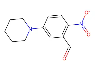 2-Nitro-5-(1-piperidinyl)benzaldehyde structure