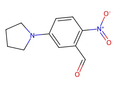 2-Nitro-5-(pyrrolidin-1-yl)benzaldehyde structure
