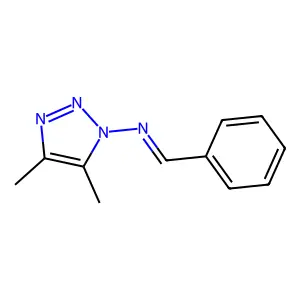1H-1,2,3-Triazol-1-amine, 4,5-dimethyl-N-(phenylmethylene)- structure