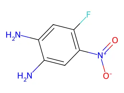 4-Fluoro-5-nitrobenzene-1,2-diamine structure