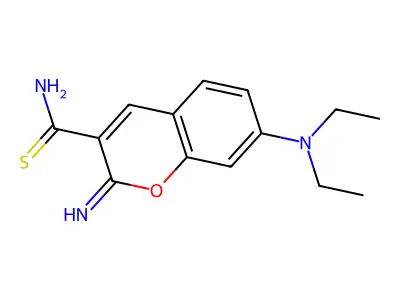 7-(Diethylamino)-2-imino-2H-chromene-3-carbothioamide structure