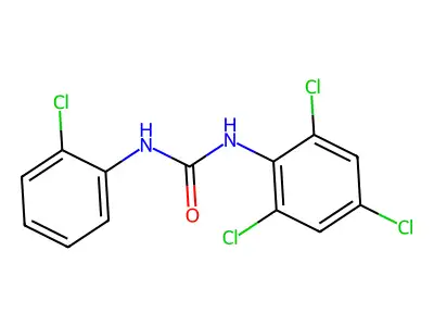1-(2-Chlorophenyl)-3-(2,4,6-trichlorophenyl)urea structure