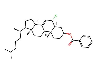 Cholest-7-en-3-ol, 6-chloro-, benzoate, (3beta,5alpha,6alpha)- structure