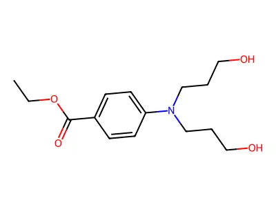 Ethyl 4-(bis(hydroxypropyl)amino)benzoate structure