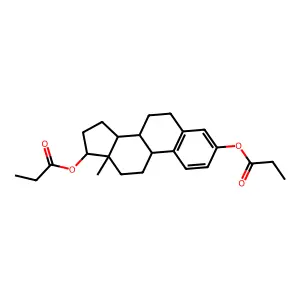 雌二醇二丙酸酯 structure