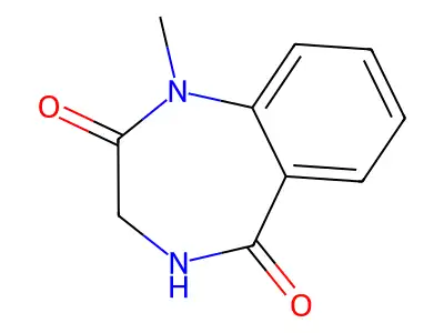 1-methyl-2,3,4,5-tetrahydro-1H-1,4-benzodiazepine-2,5-dione structure