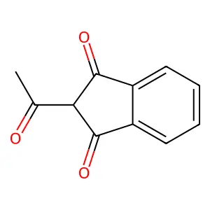 2-Acetyl-1H-indene-1,3(2H)-dione structure