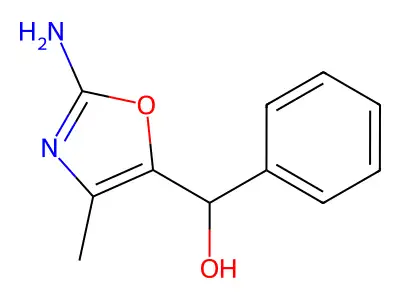 (2-Amino-4-methyl-1,3-oxazol-5-yl)(phenyl)methanol structure