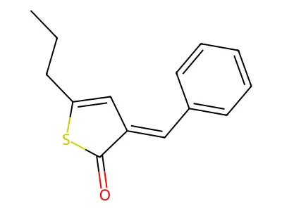 2(3H)-Thiophenone, 3-(phenylmethylene)-5-propyl- structure