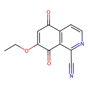 1-Cyano-7-ethoxy-5,8-dihydroisoquinoline-5,8-dione structure