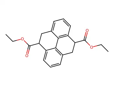 4,9-Pyrenedicarboxylic acid, 4,5,9,10-tetrahydro-, diethyl ester structure
