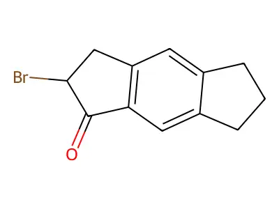 2-Bromo-3,5,6,7-tetrahydro-s-indacen-1(2H)-one structure