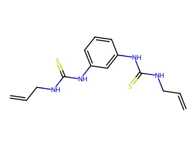 Thiourea, N,N''-1,3-phenylenebis[N'-2-propenyl- structure