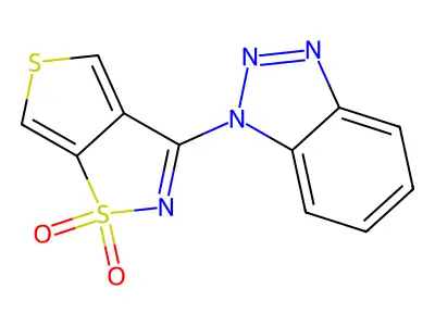 1H-Benzotriazole, 1-thieno(3,4-d)isothiazol-3-yl-, S(sup 1),S(sup 1)-dioxide structure