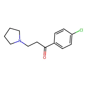 1-Propanone, 1-(4-chlorophenyl)-3-(1-pyrrolidinyl)- structure