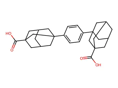 3,3'-(1,4-Phenylene)diadamantane-1-carboxylic acid structure