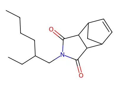 N-2-Ethylhexylbicycloheptenedicarboximide structure