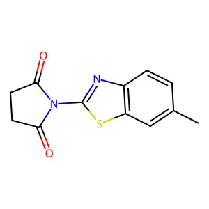 2,5-Pyrrolidinedione, 1-(6-methyl-2-benzothiazolyl)- structure