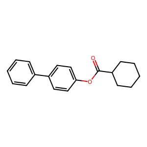Cyclohexanecarboxylic acid, [1,1'-biphenyl]-4-yl ester structure