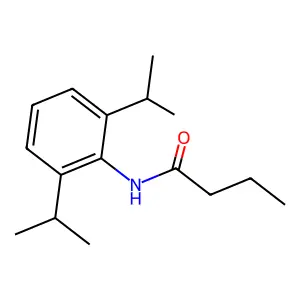 丁酰胺, N-[2,6-bis(1-甲基乙基)苯基]- structure