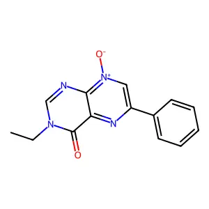 3-乙基-6-苯基-4(3H)-蝶啶酮8-氧化物 structure