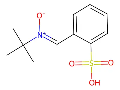 2-sulfophenyl-N-t-butylnitrone structure
