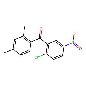 (2-Chloro-5-nitrophenyl)(2,4-dimethylphenyl)methanone structure