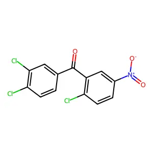 Methanone, (2-chloro-5-nitrophenyl)(3,4-dichlorophenyl)- structure