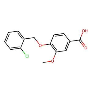 4-[(2-Chlorobenzyl)oxy]-3-methoxybenzoic acid structure