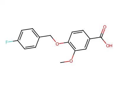 4-[(4-Fluorobenzyl)oxy]-3-methoxybenzoic acid structure