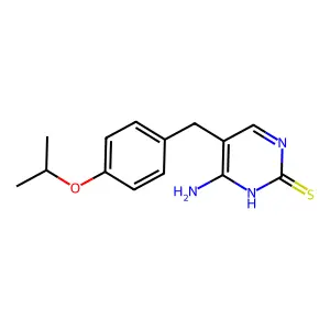6-amino-5-[(4-propan-2-yloxyphenyl)methyl]-1H-pyrimidine-2-thione structure