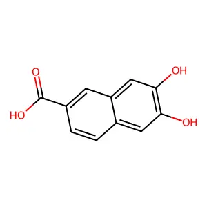 6,7-Dihydroxynaphthalene-2-carboxylic acid structure