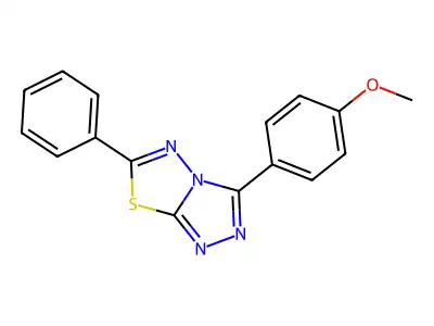 3-(4-Methoxyphenyl)-6-phenyl[1,2,4]triazolo[3,4-b][1,3,4]thiadiazole structure