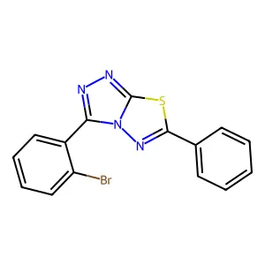 3-(2-Bromophenyl)-6-phenyl[1,2,4]triazolo[3,4-b][1,3,4]thiadiazole structure