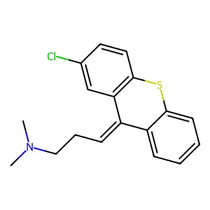 3-(2-氯-9H-硫杂蒽-9-亚基)-N,N-二甲基-1-丙胺 structure