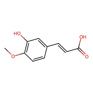 顺式异阿魏酸 structure