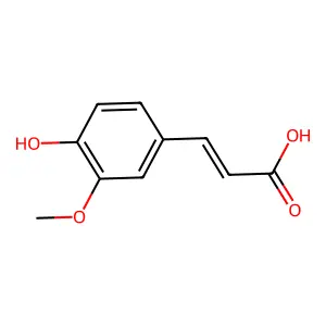 3-(4-羟基-3-甲氧基苯基)丙-2-烯酸 structure