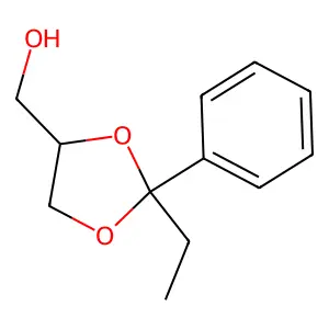 2-Ethyl-2-phenyl-1,3-dioxolane-4-methanol structure