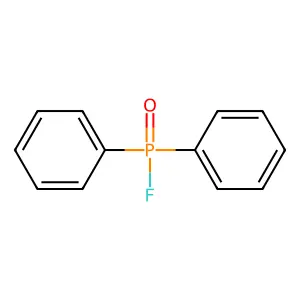 Phosphinic fluoride, diphenyl- structure