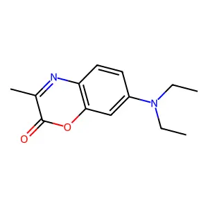2H-1,4-Benzoxazin-2-one, 7-(diethylamino)-3-methyl- structure