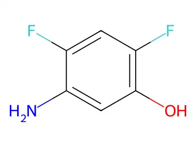 5-Amino-2,4-difluorophenol structure