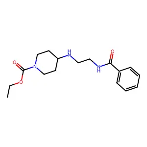 Ethyl 4-(2-benzamidoethylamino)piperidine-1-carboxylate structure