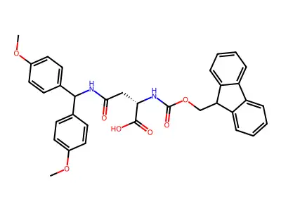 Fmoc-Asn(Dod)-OH structure