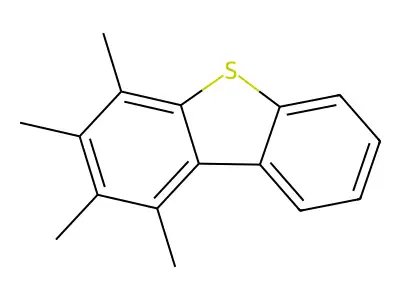 1,2,3,4-四甲基二苯并噻吩 structure