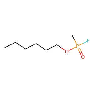 Hexyl methylphosphonofluoridate structure