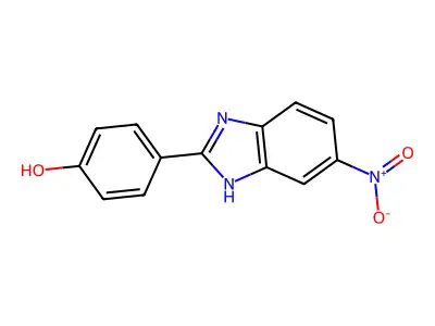 Phenol, 4-(5-nitro-1H-benzimidazol-2-yl)- structure