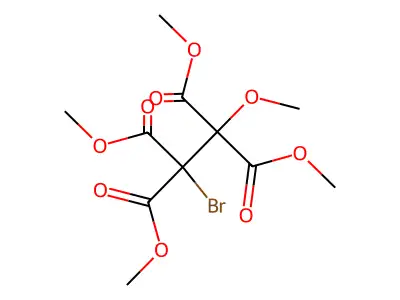 Tetramethyl 1-bromo-2-methoxyethane-1,1,2,2-tetracarboxylate structure