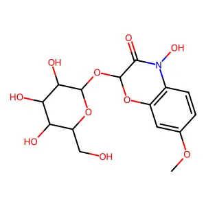 (2R)-DIMBOA glucoside structure