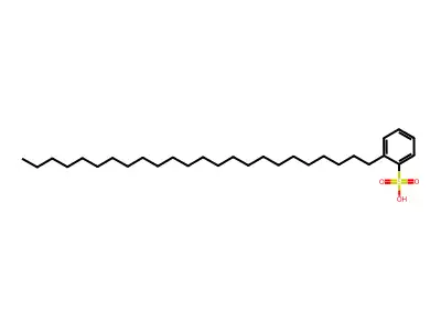 2-Tetracosylbenzene-1-sulfonic acid structure