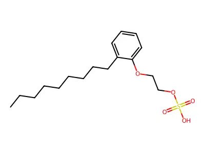 2-(2-Nonylphenoxy)ethyl hydrogen sulfate structure
